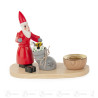 Kerzenhalter mit Weihnachtsmann 8cm