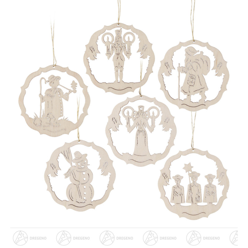 Behang Weihnachtsfiguren im Ring, Satz 2 (6)