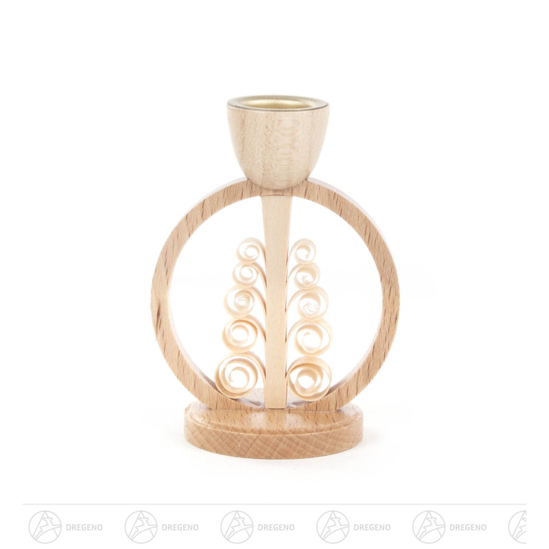 Kerzenhalter Spanbaum im Ring, für Kerze d14mm