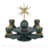 Adventsleuchter mit Stern grün für Wachskerzen D22 mm 20cm