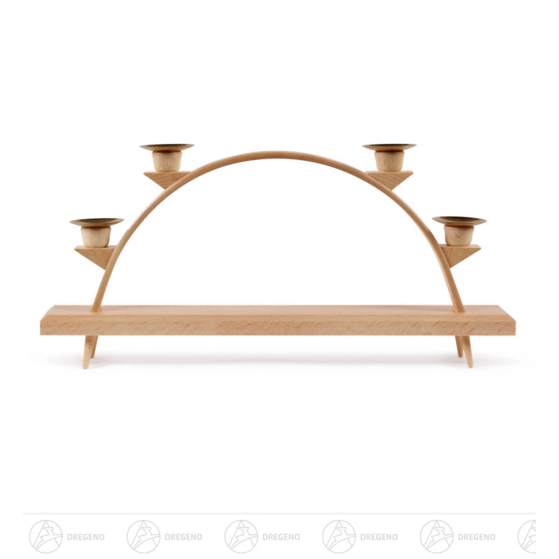 Schwibbogen unbestückt groß für 4 Pyramidenkerzen 16x 34cm