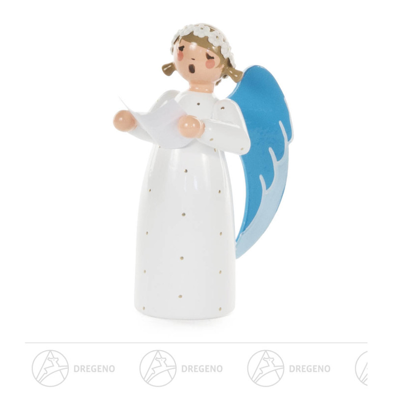 Engel mit Notenblatt stehend 7cm