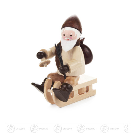 Nikolaus auf Schlitten natur