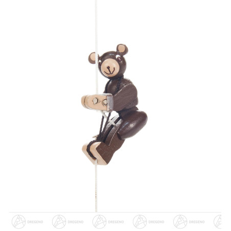 Kletterfigur Teddybär mit braunem Fell