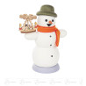 Räuchermann Schneemann mit Pyramide