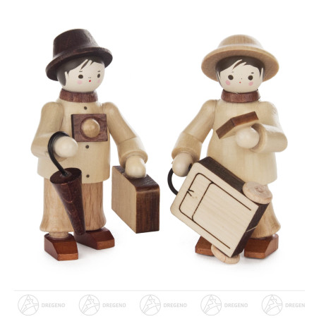 Touristenpaar natur 5,5cm