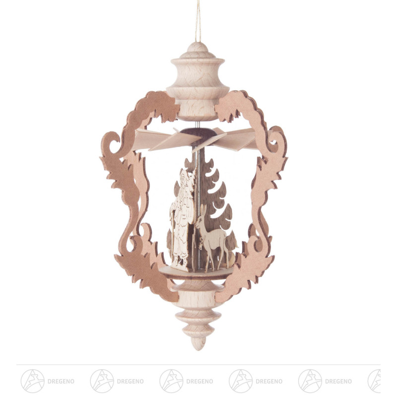 Wärmespiel Barock Weihnachtsmann, zum Hängen 10cm