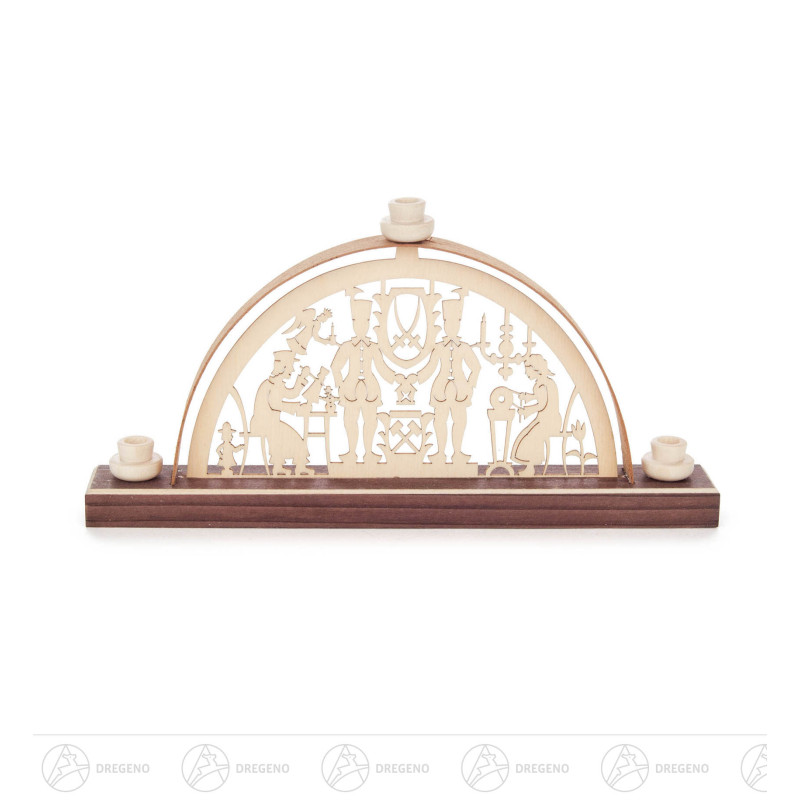 Mini Schwibbogen Motiv Erzgebirge 17x8cm