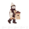 Winterkind mit Nistkasten natur 6cm