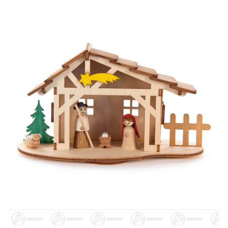 Bastelset Krippenstall  18x10x9cm