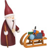 Weihnachtswichtel mit Schlitten 16cm