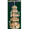 Pyramide Christi Geburt 4-st., natur, elektr.  75 cm