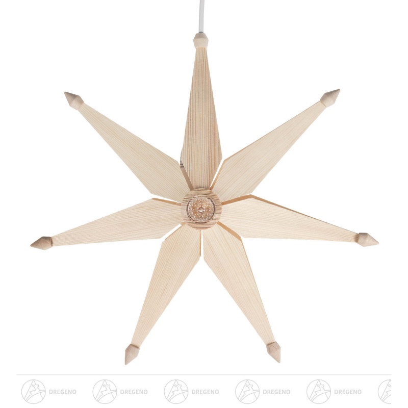 Weihnachtsstern einfach natur, elektr. Beleuchtung