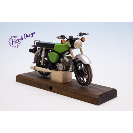 hellgrüne S51 Räuchermoped Simson  28x8x14,5cm