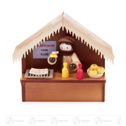 Weihnachtsmarktbude Bratwurst