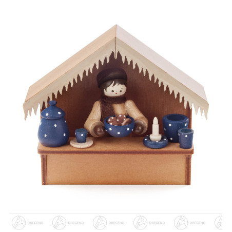 Weihnachtsmarktbude Blaue Keramik