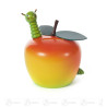 Spardose Apfel mit Wurm