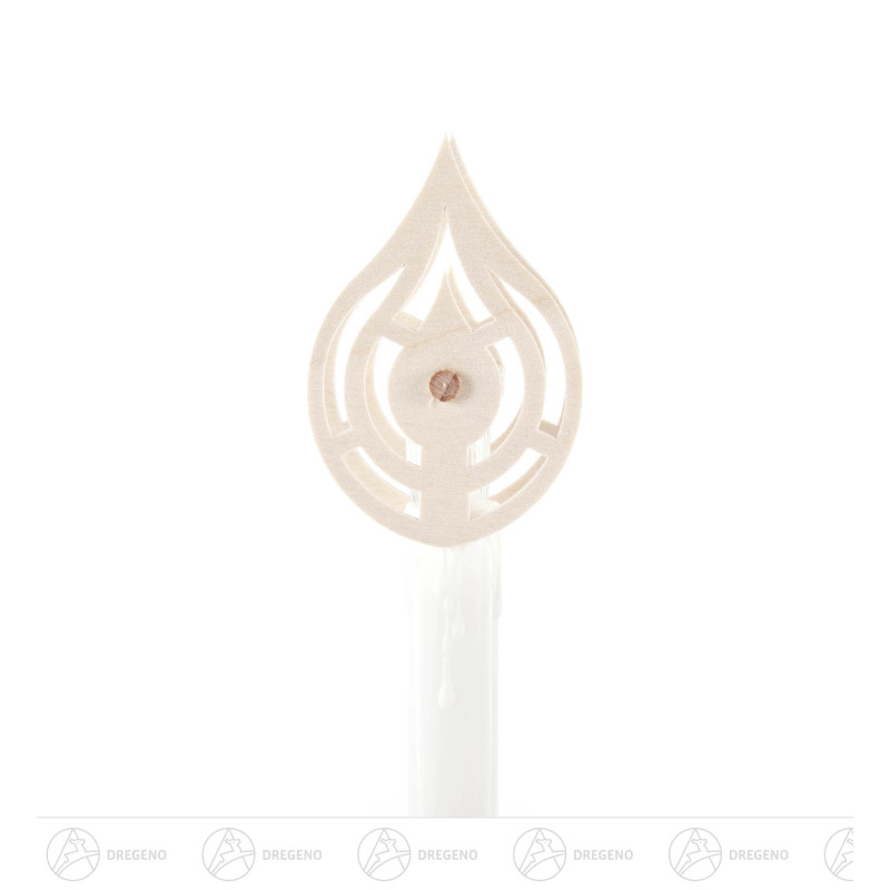 Kerzenaufstecker Flammen, groß (10)