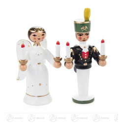 Miniatur Engel und Bergmann