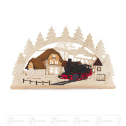 Schwibbogen Bahnhof mit...