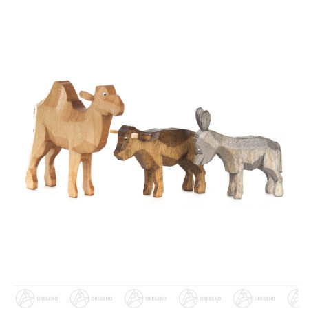 Tiergruppe Kamel, Esel, Ochse