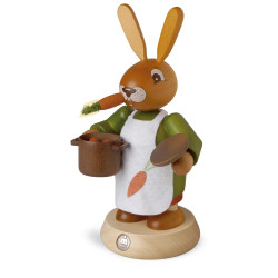 Räucherhasenfrau farbig, groß