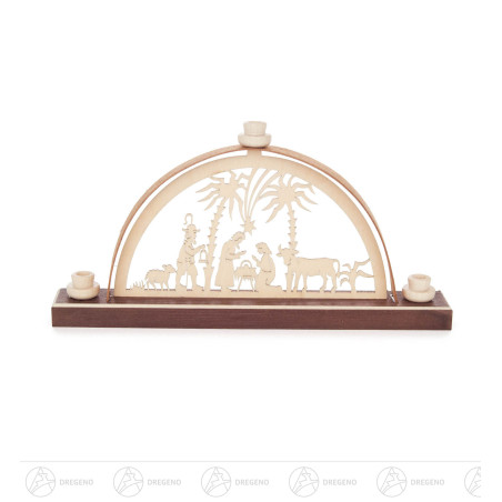 Mini Schwibbogen Christi Geburt 8x17cm