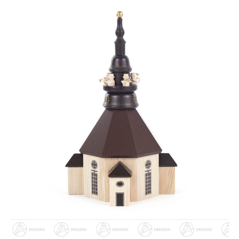 Seiffener Kirche mit Turmbläsern