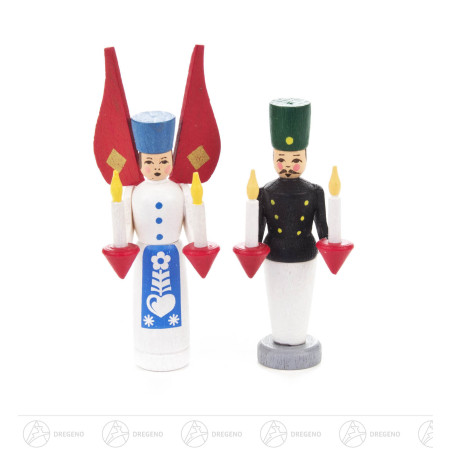 Miniatur Engel und Bergmann