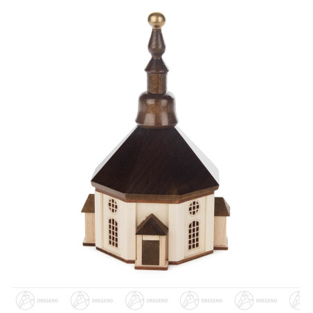 Lichterhaus Seiffener Kirche klein 14cm