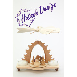 Pyramide Schneemann natur...