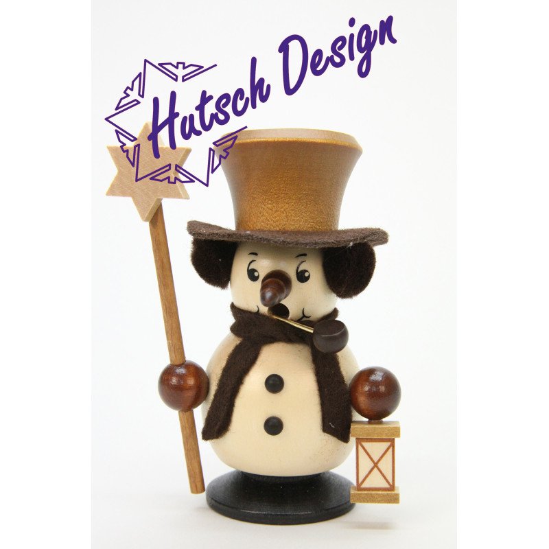 Räuchermann Schneebub Sternenträger natur  10,5 cm