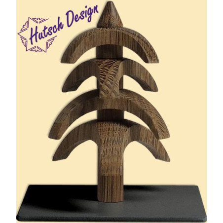 Drehbaum Twist Eiche geräuchert 8cm