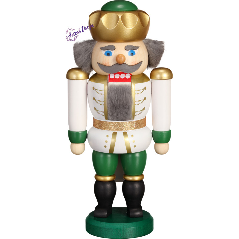 Exklusiv König weiß-grün 20cm