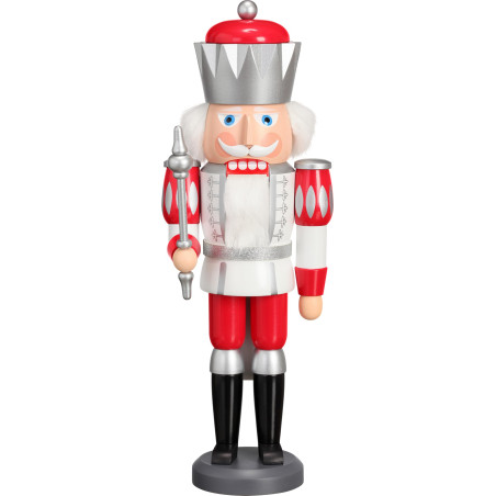 König Exklusiv weiß-silber-rot 40 cm