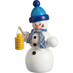 Schneemann mit Laterne 16cm