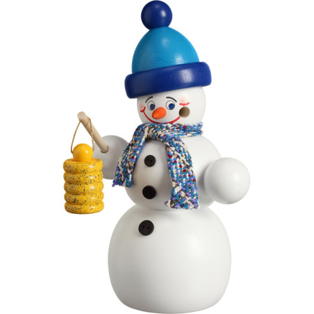 Schneemann mit Laterne 16cm