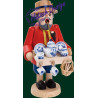 Räuchermann Porzellanhändler  18 cm