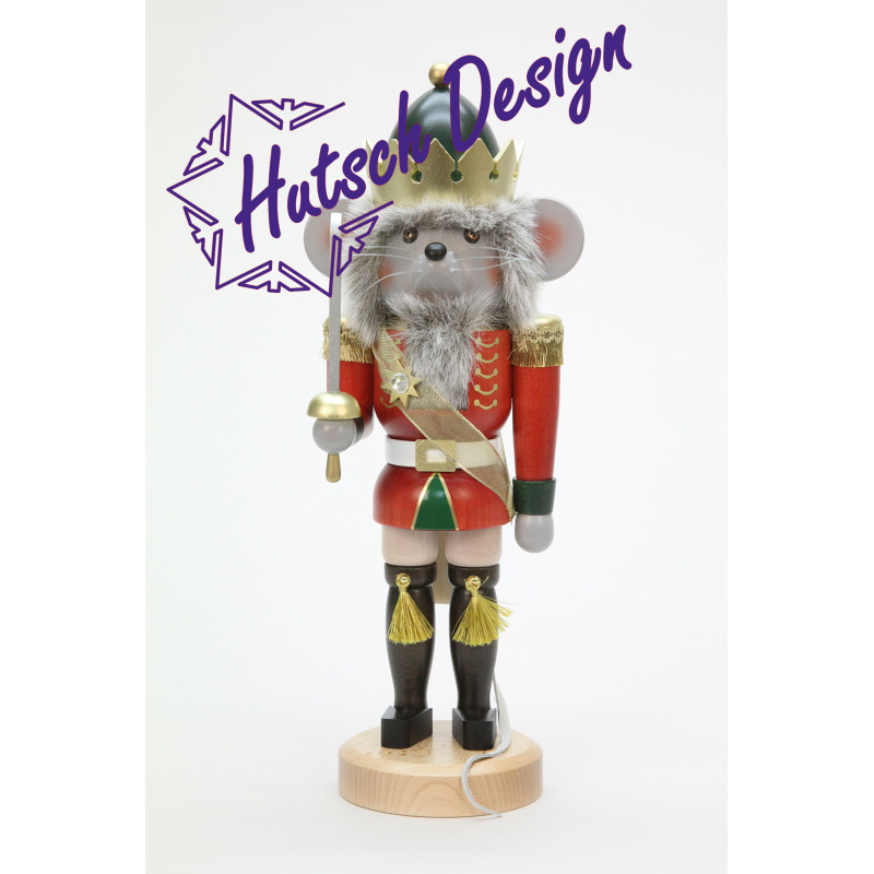 Nussknacker Mäusekönig lasiert  39,0 cm