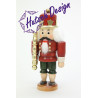 Nussknacker König lasiert  17,0 cm