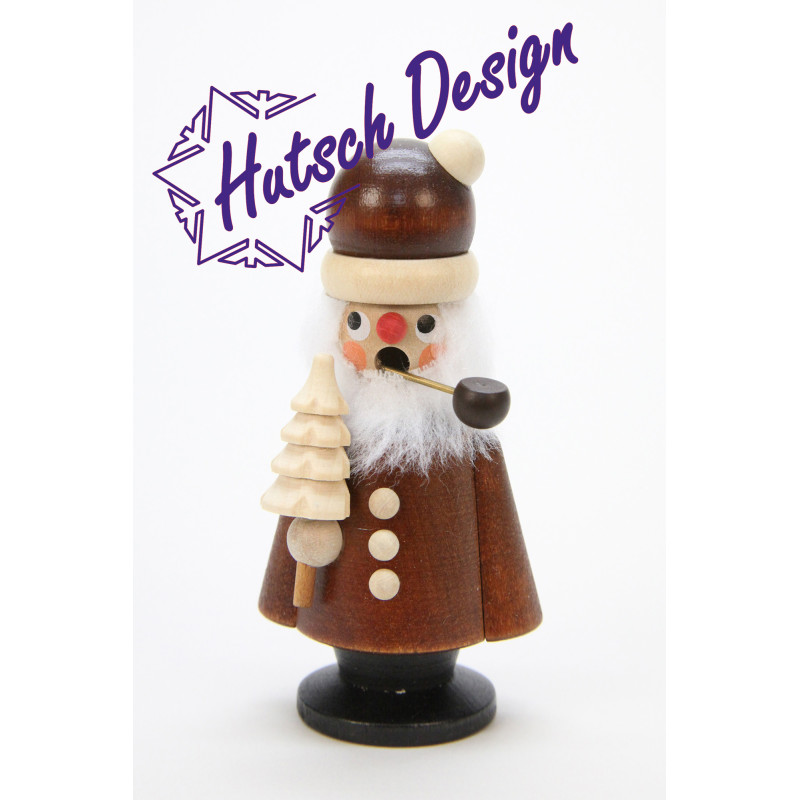 Räuchermann Weihnachtsmann natur  10,5 cm