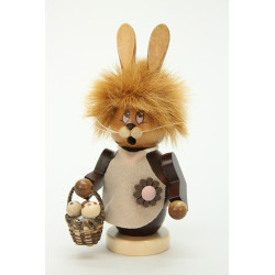 Räuchermann Miniwichtel Häsin  16,5 cm