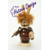 Räuchermann Miniwichtel Hase  16,5 cm