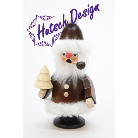 Räuchermann Weihnachtsmann natur  12,0 cm