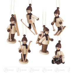 Behang Winterkinder natur (6)