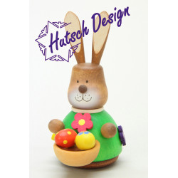Wackelhase mit Eierkorb  9,8 cm