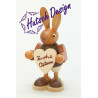 Hase mit Herz natur  8,5 cm