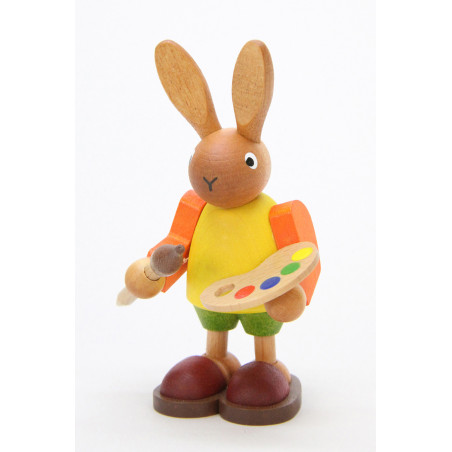 Hase mit Farbpalette  8,5 cm