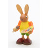 Hase mit Farbpalette  8,5 cm