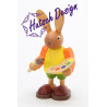 Hase mit Farbpalette  8,5 cm